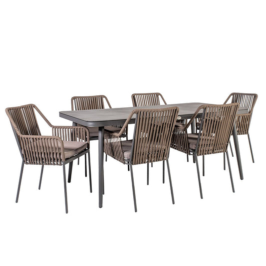 Garden furniture set ANDROS - table and 6 chairs