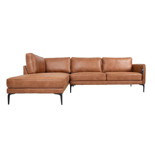 Corner sofa SOFIA KS, brown