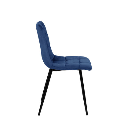 Chair CHILLI dark blue velvet 