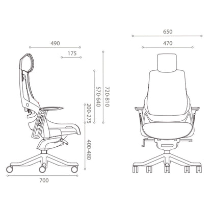 Work chair WAU / olive green 