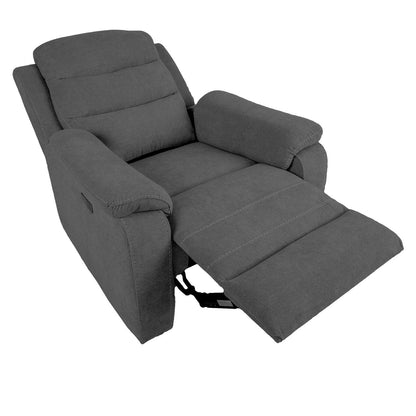 Lounge chair MIMI electric 92x93xH102cm, gray 