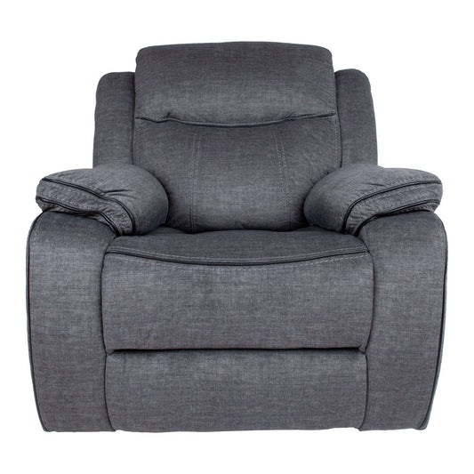 Leisure chair GENTRY with manual mechanism, gray 