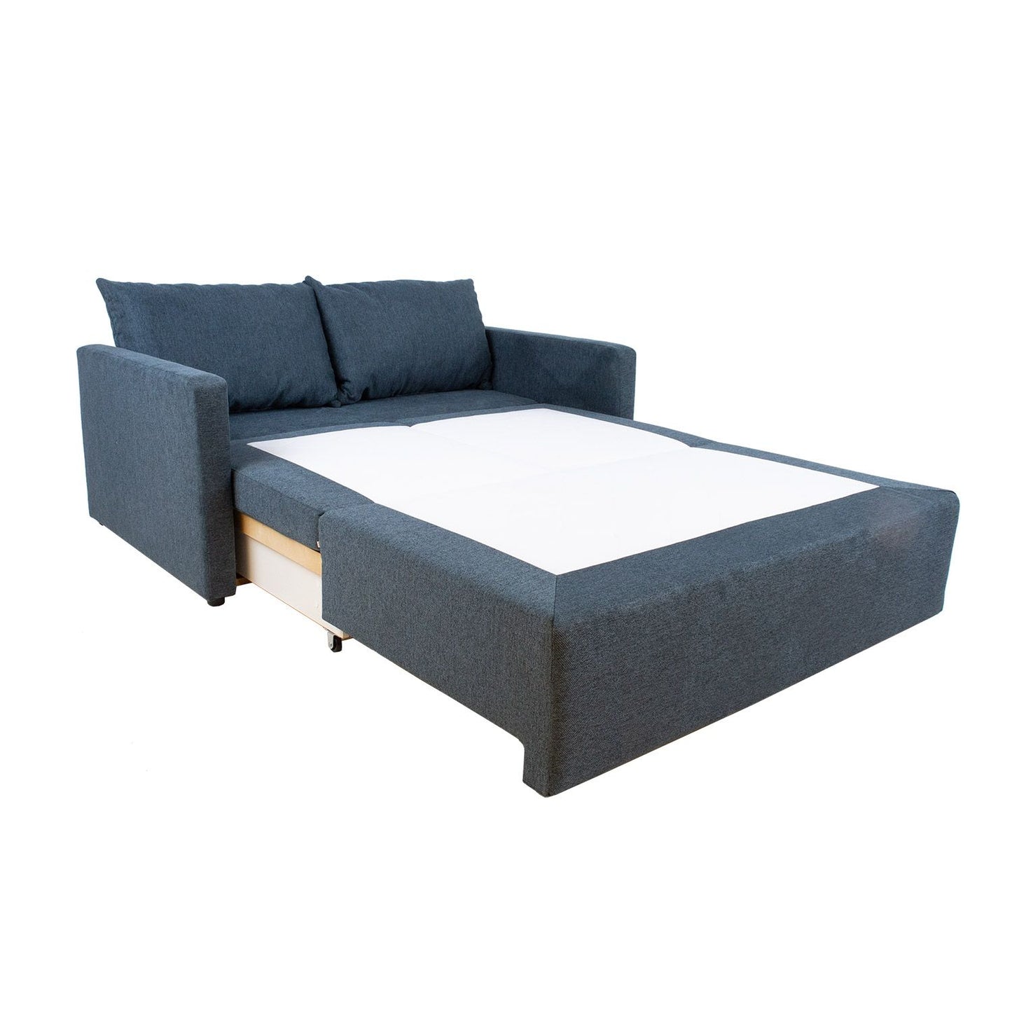 Sofa bed COLOGNE with storage box, dark blue