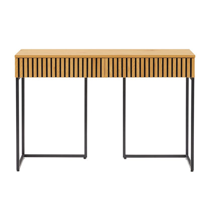 Desk HAMPTON 120x50xH79cm, melamine with oak decor 