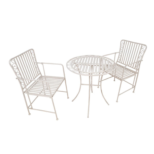 Balcony set JASMINE table and 2 chairs / Antique white 