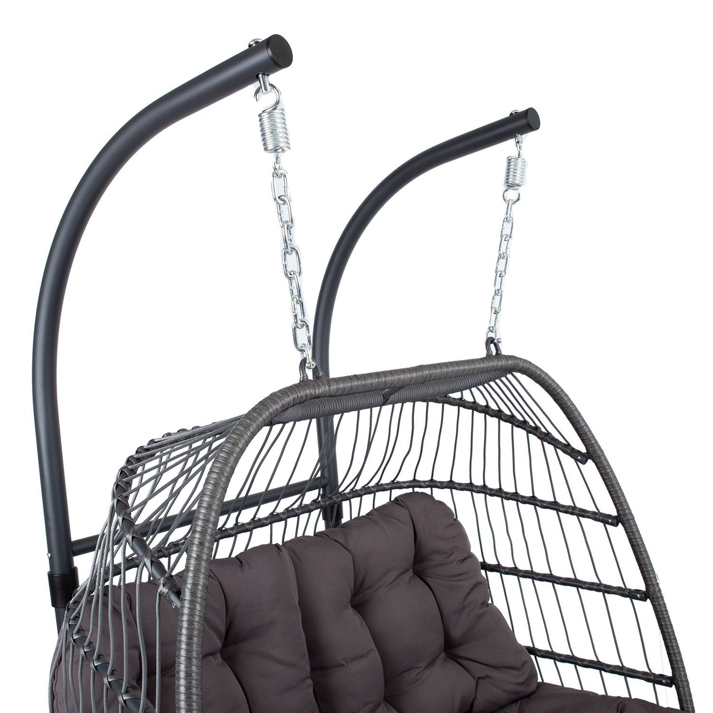 Hanging rocking chair YOYO 2-seater 152x107xH198cm, Gray 