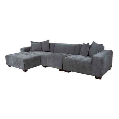 Corner sofa DAHLIA LC, gray