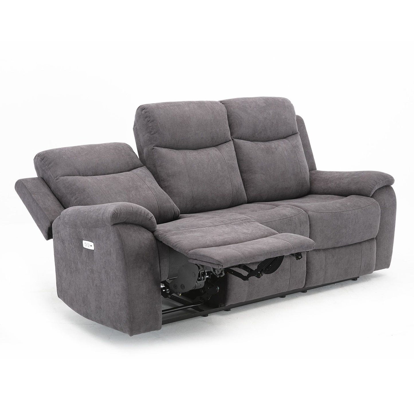 Sofa MILO 3-seater 209x96xH103cm, with electric mechanism, gray