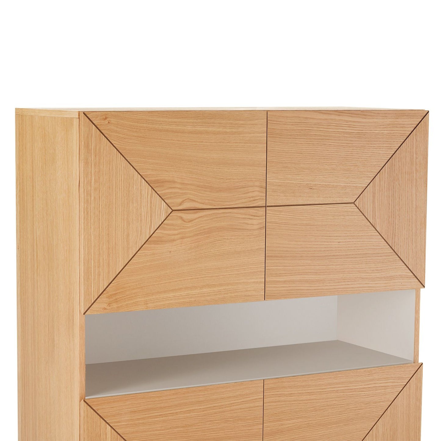 Chest of drawers NATE 100x40xH140cm, oak