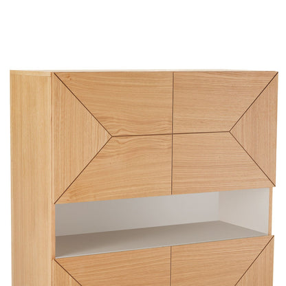 Chest of drawers NATE 100x40xH140cm, oak