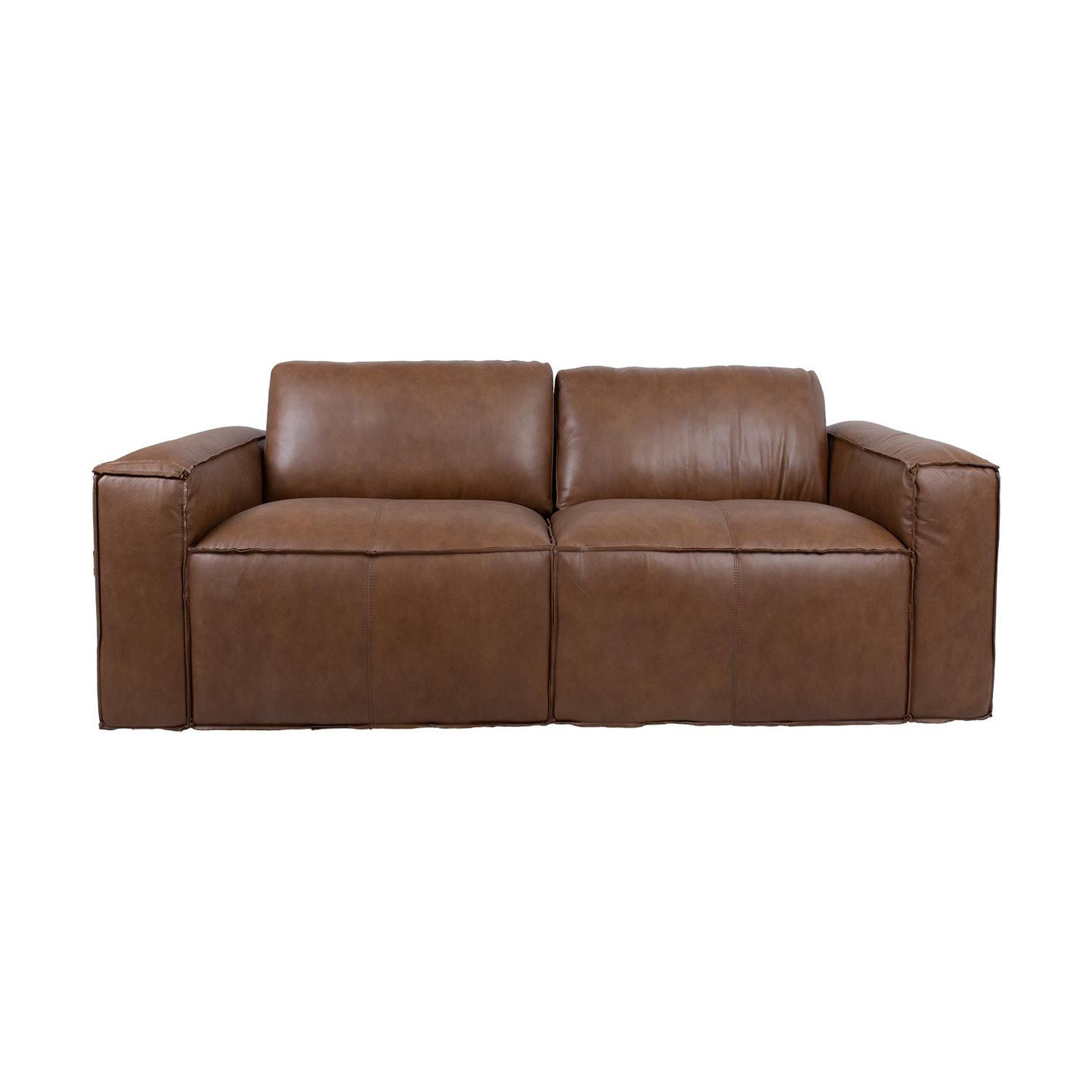 Sofa BURTON 2-seater, brown thread