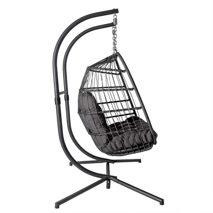 Hanging rocking chair YOYO 2-seater 152x107xH198cm, Gray 