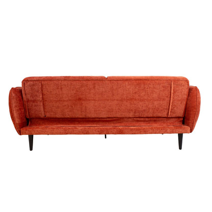 Sofa bed HERMES 3-seater, orange 