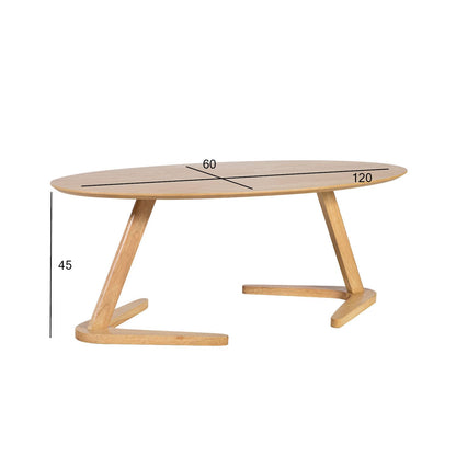 Coffee table LANA 120x60xH45cm, oak