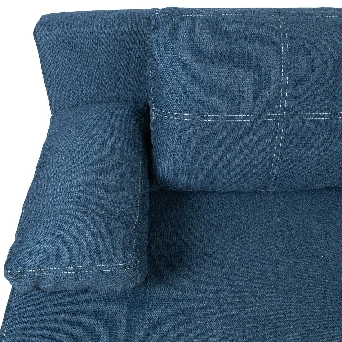 Sofa-bed MUNICH with storage box, dark blue