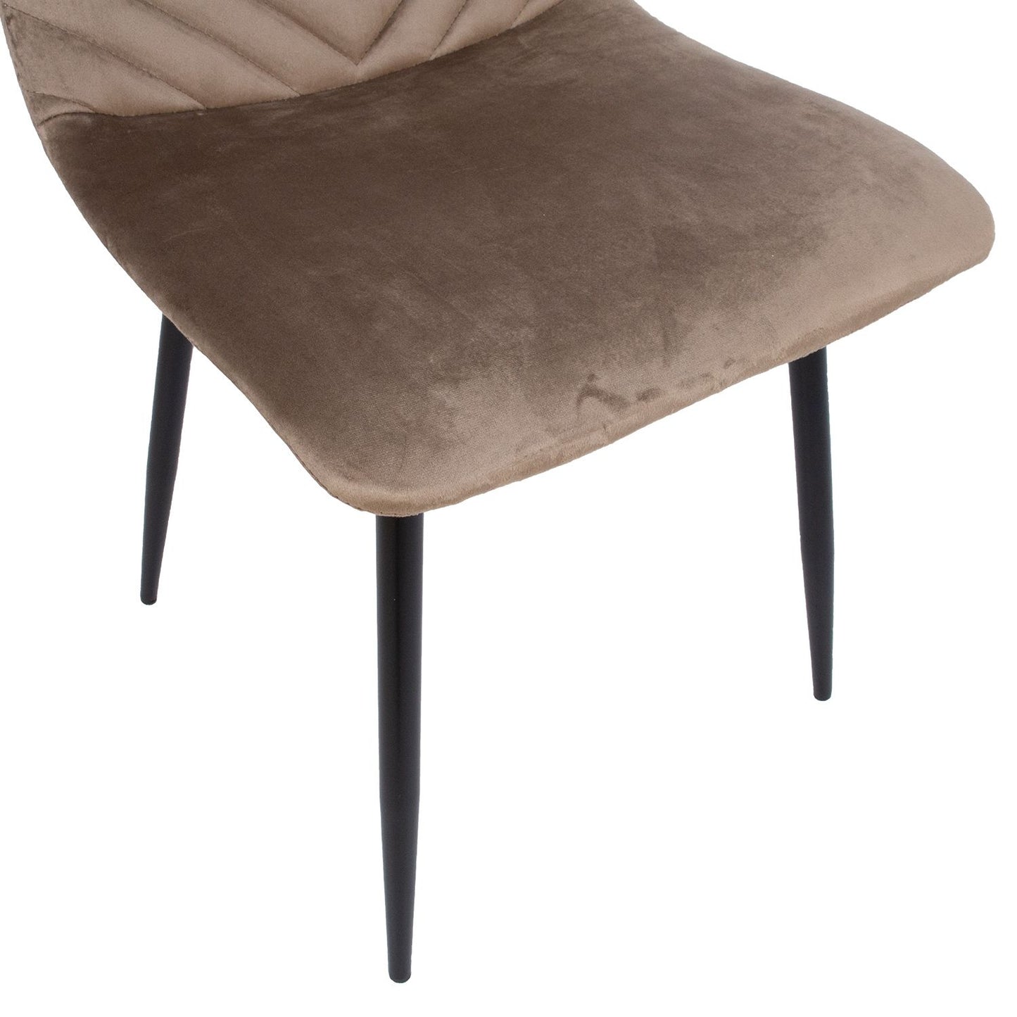 Chair BRIE, beige velvet 