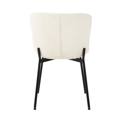 Chair MANOLO white bukle fabric 