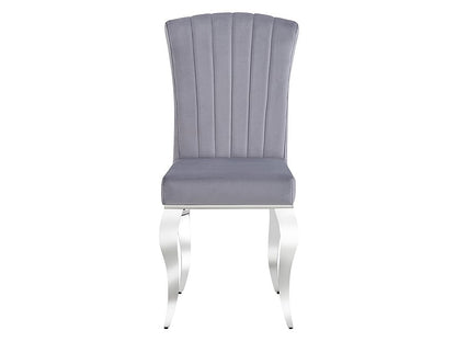 Chair PRINCE VELVET CHROME/GRAY. 195