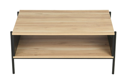 Coffee table KARINA A OAK TONE/BLACK MATTE 90X60X41