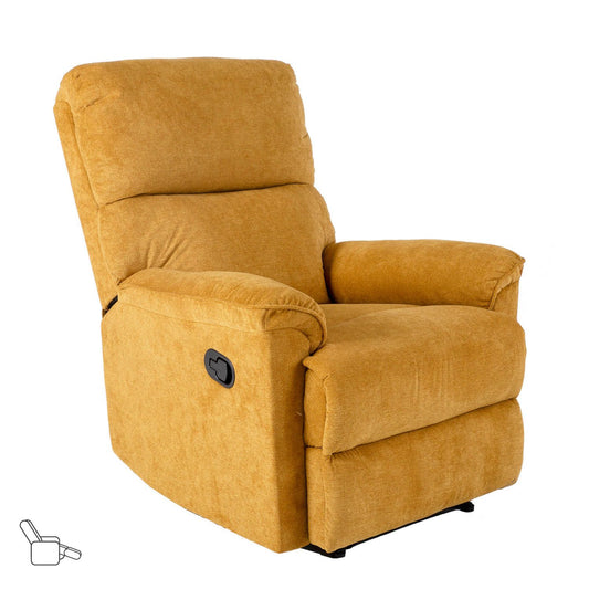 Lounge chair GUSTAV 80x92x104cm, yellow 