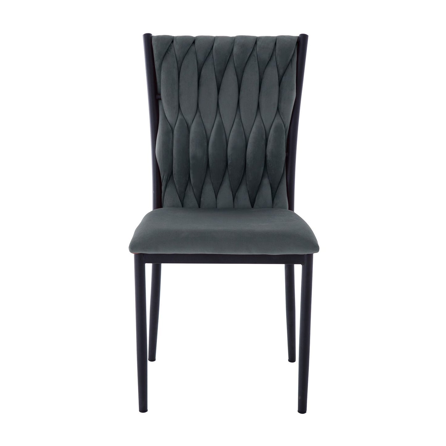 Chair EMORY, gray velvet 