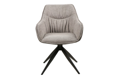 Armchair SEMPER BREGO/BUFFALO BLACK FRAME / GRAY 07/GRAY 06