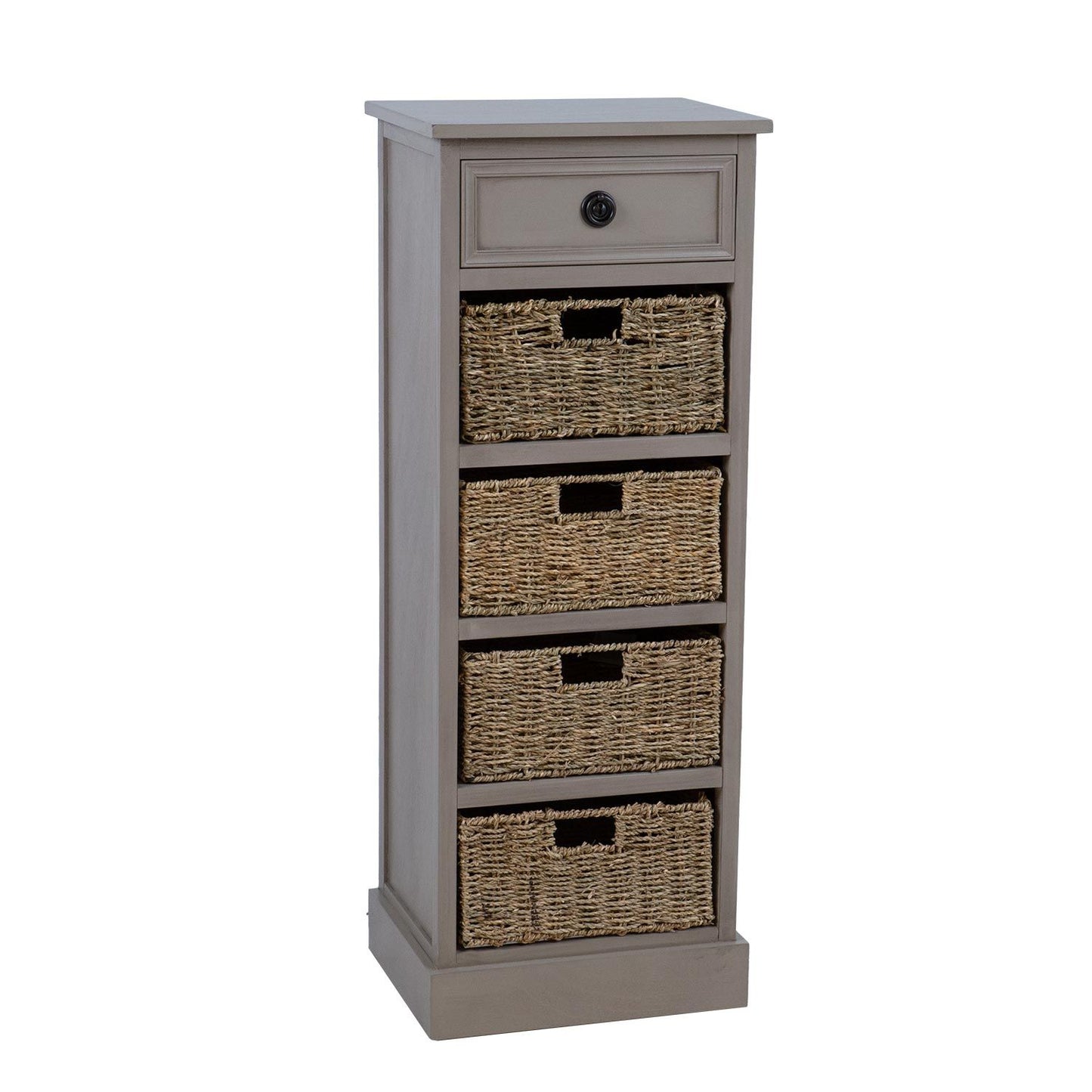 Chest of drawers with basket drawers KENT 40x33xH108cm