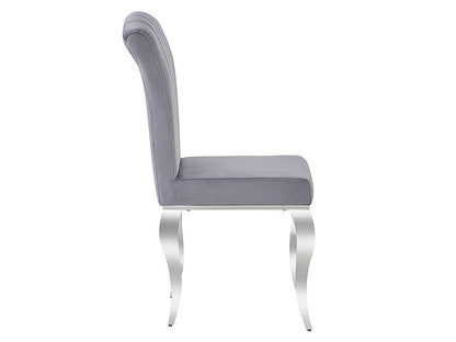 Chair PRINCE VELVET CHROME/GRAY. 195