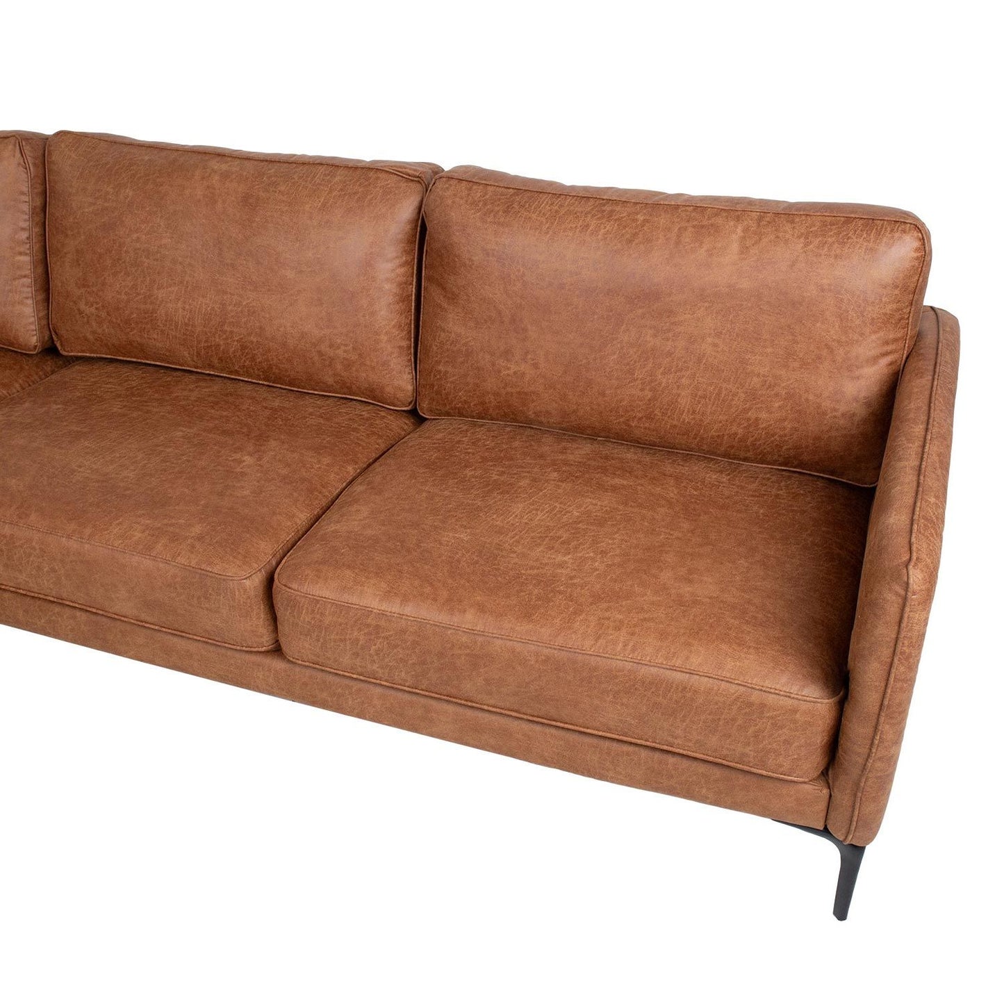 Corner sofa SOFIA KS, brown