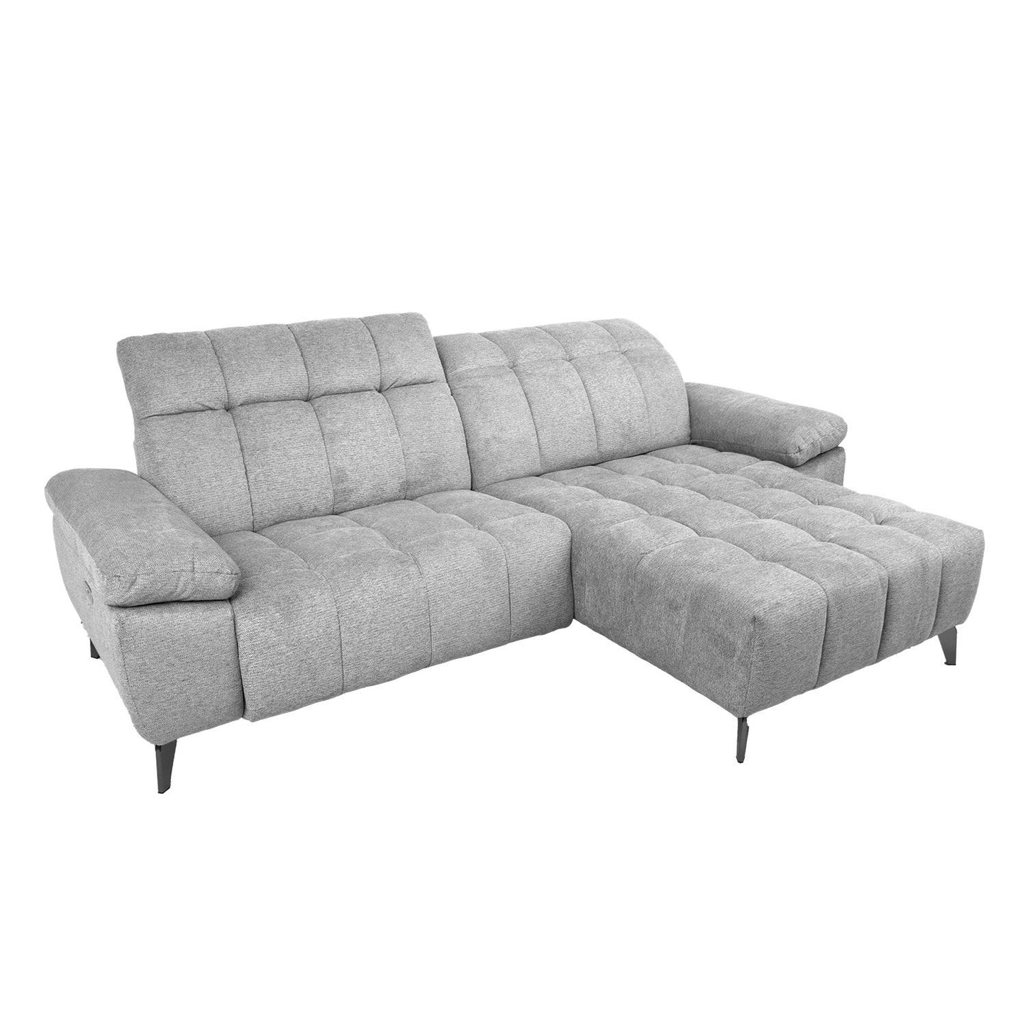 Corner sofa LUZERN LS, light gray