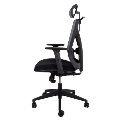 Work chair MIKE black/grey 