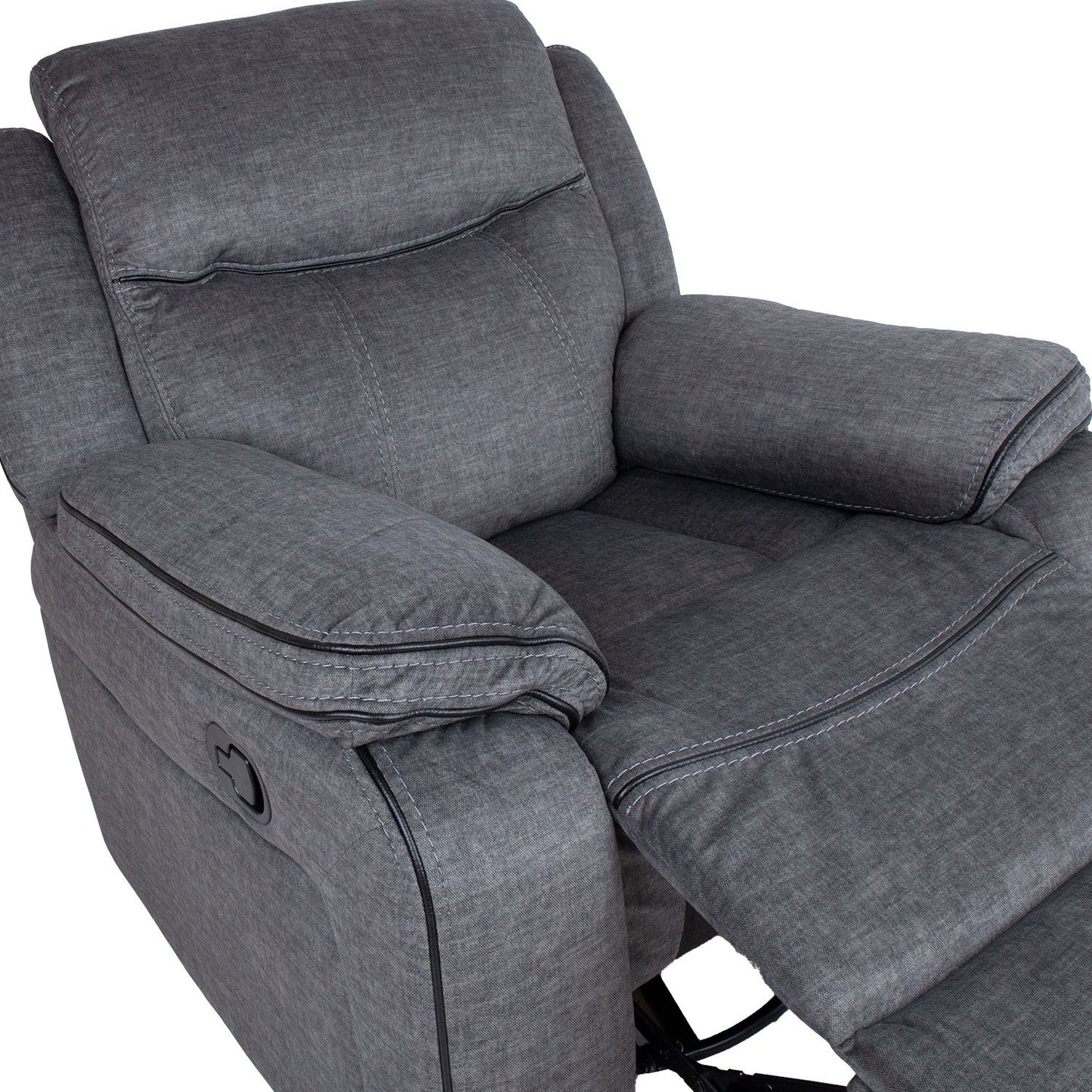 Leisure chair GENTRY with manual mechanism, gray 