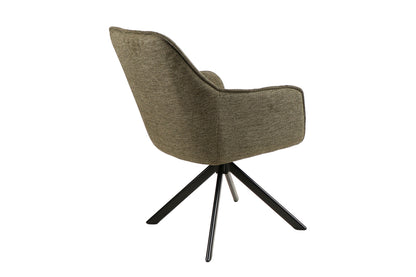 Chair NOTTI BREGO BLACK FRAME / OLIVE 77