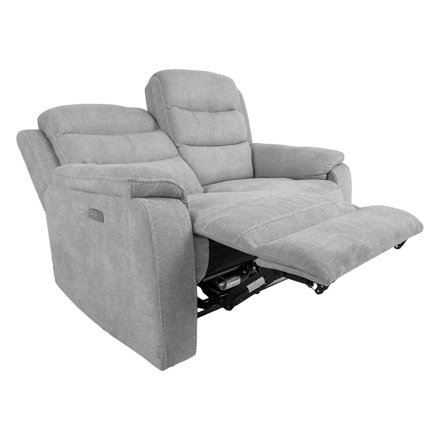 Sofa MIMI 2-seater 153x93xH102cm, electric sofa, light gray