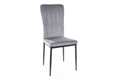 Chair VIGO VELVET BLACK FRAME / GRAY BLUVEL 14