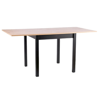 Table FLIP ARTISAN OAK COLOR / BLACK 80(160)X80