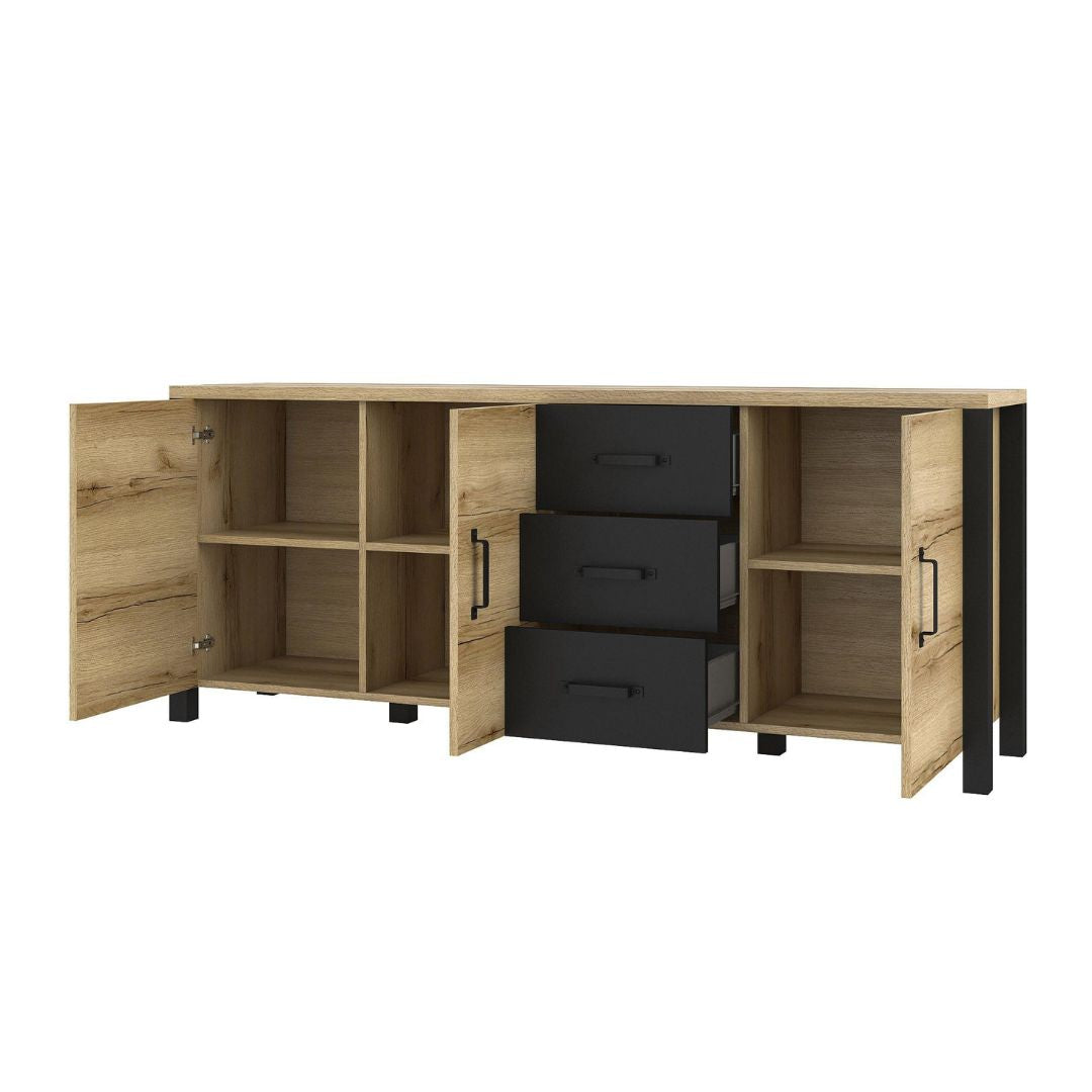 Olin - TV Chest Small 147cm, Natural oak