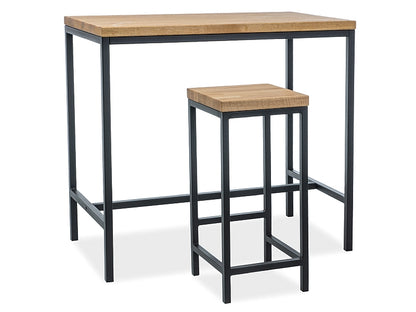 Table METRO OAK COLOR/BLACK 110x60x100