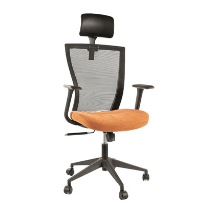 Office Chair Q-328H BLACK/ORANGE 