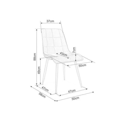 Chair ELEGANT BLACK FRAME/GRAY COLORS.144