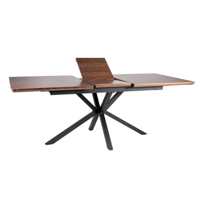 Table LOGAN WALNUT/BLACK 160(200)X90