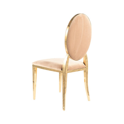 Chair KING VELVET GOLD FRAME/BEIGE BLUEVEL 28 