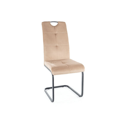 Chair AXO VELVET BLACK FRAME/BEIGE BLUVEL 28