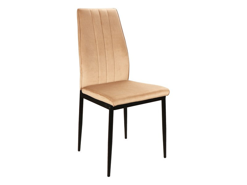 Chair ATOM VELVET BLACK FRAME/BEIGE BLUVEL 28 