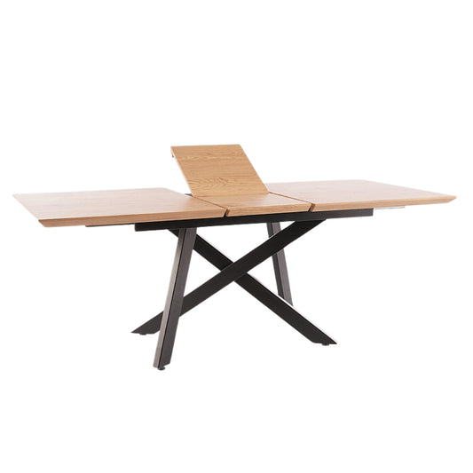 Table CAPITOL OAK COLOR/BLACK FRAME 160(200)X90