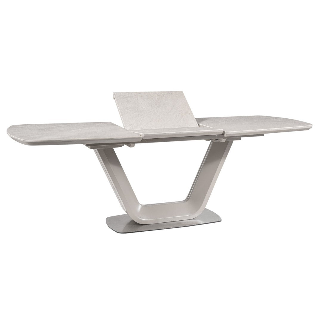 Table ARMANI CERAMIC GRAY MARBLE EFFECT / GRAY MATTE 160(220)X90