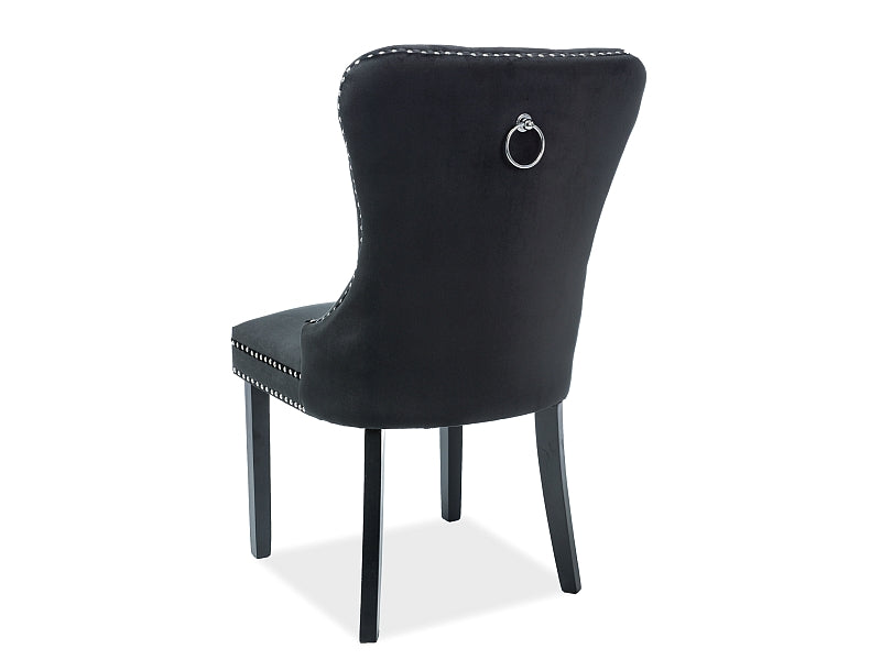 Armchair AUGUSTA VELVET BLACK FRAME/BLACK BLUEVEL19 