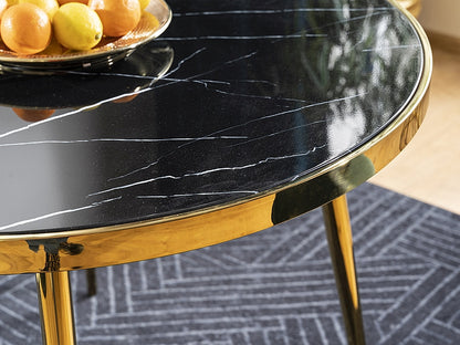 Table CALVIN BLACK MARBLE EFFECT/GOLD FI 100