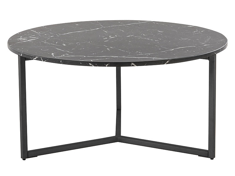 Coffee table RAVELLO BLACK MARBLE EFFECT/BLACK (SET)