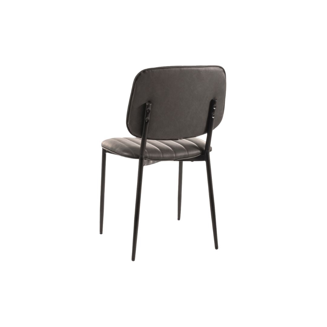 Chair BEN LEATHER SYNT / Gray color 223